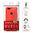 Flexi Slim Carbon Fibre Case for OnePlus 5T - Brushed Red